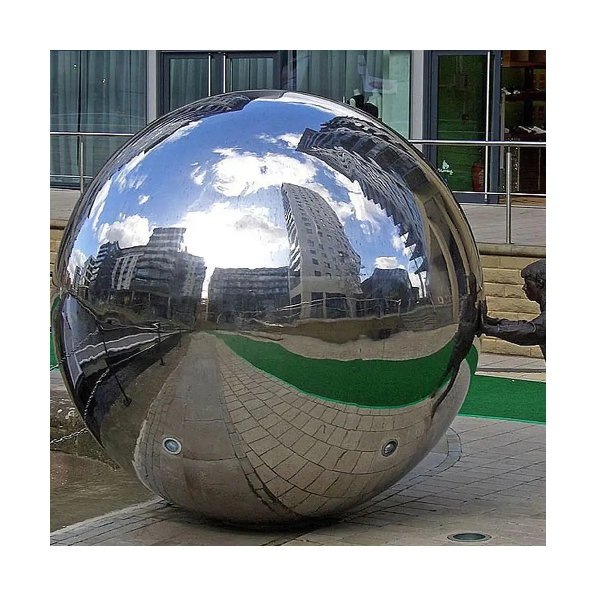 Silver Floating Sphere Inflatable Mirror Ball for sale