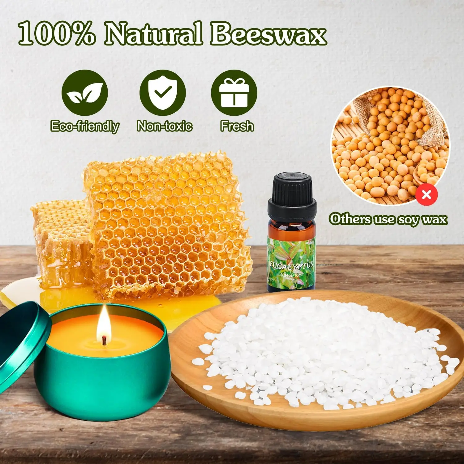 DIY Candle Making Kit,Beeswax Scented Candles ,Arts and Crafts for Adults and Teens Gift Set