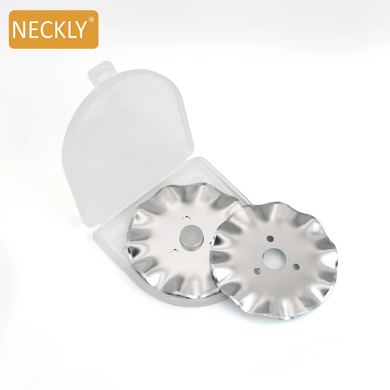Rotary Cutter Blades Rollerring 45mm Wave Rotary Fabric Cutter Blade Fit For Olfa Alfa Rotary Cutter Blades