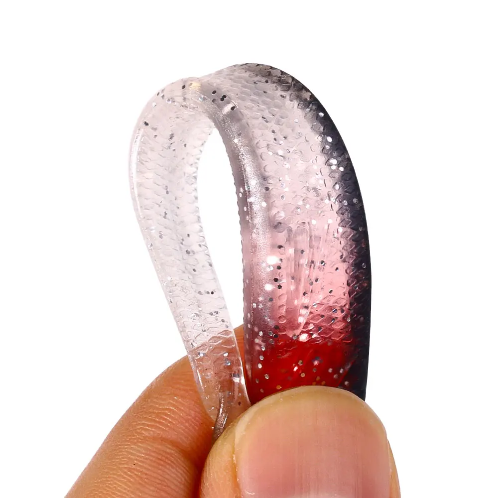 10CM-3.6G 10pcs/bag soft fishing lure swimbait artificial soft bait