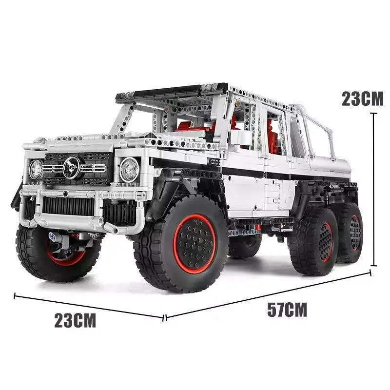 Mould King 13061 G700 6X6 Desert Racing Models Block Building Toys Plastic Car Model Building toys