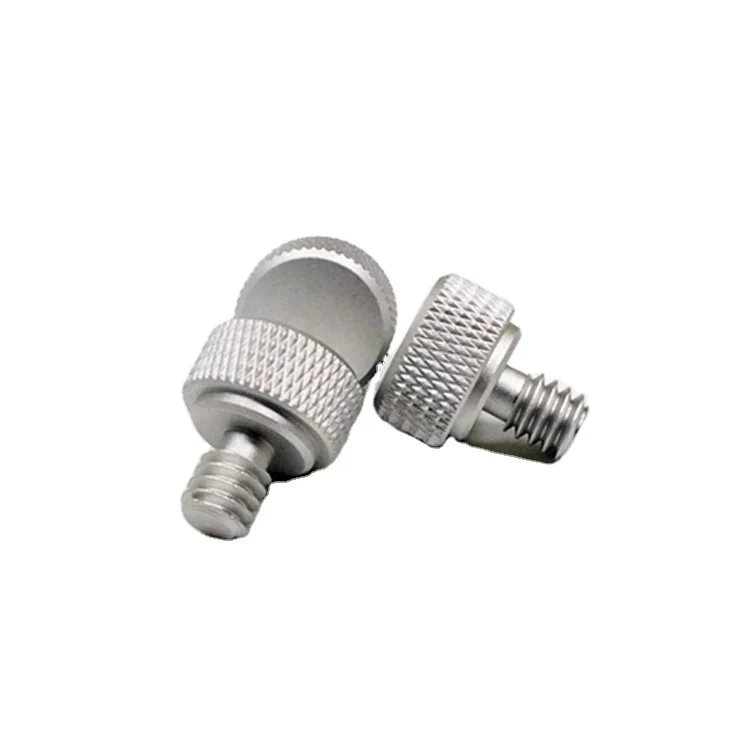 Custom High Precision Parts Aluminum CNC Knurled Aluminum Alloy Machining Milling Turning Top Flat Cap Knurled Nut Accessories