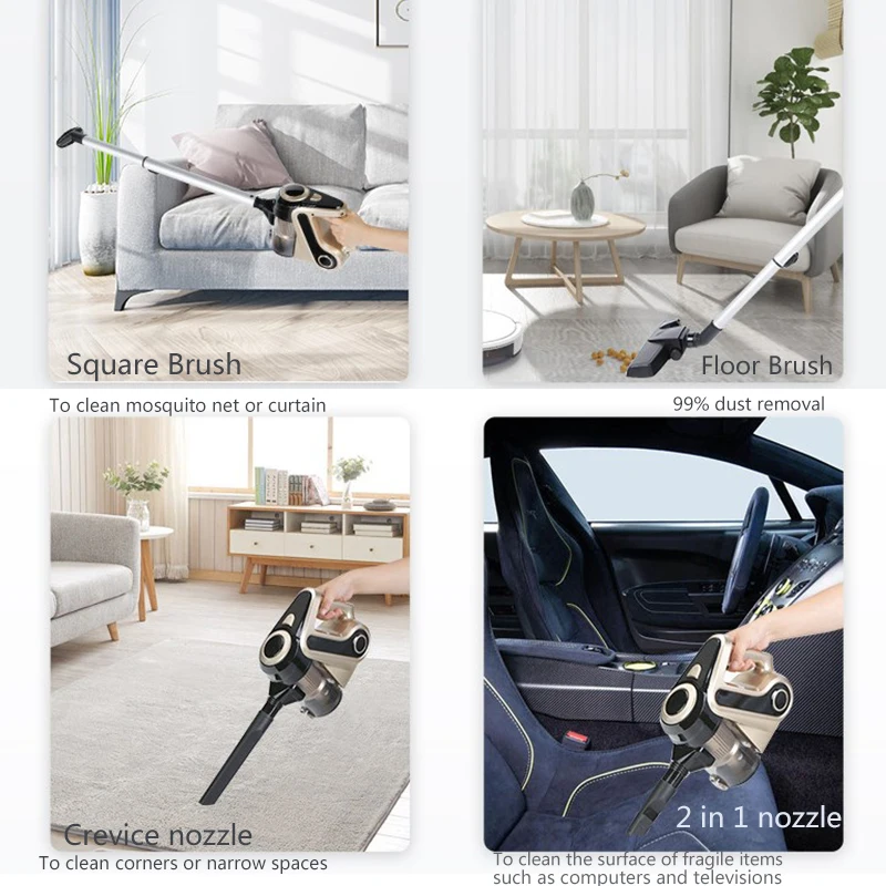 18KPA 2in1 600W Power Electric Wired Vaccum Cleaner Handheld Cord Stick Vacuum Cleaner