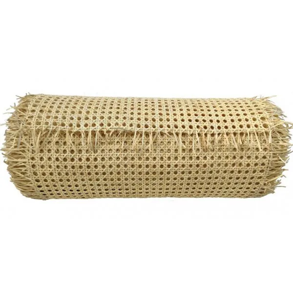 Close Bleached rattan webbing cane for furniture
