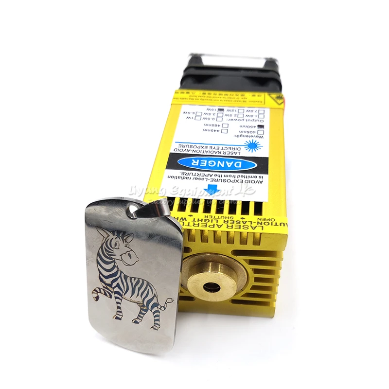 Diode laser parts TTL PMW mix control 405NM 450NM blue purple laser 5500mw 10w 15w laser engraving machine module