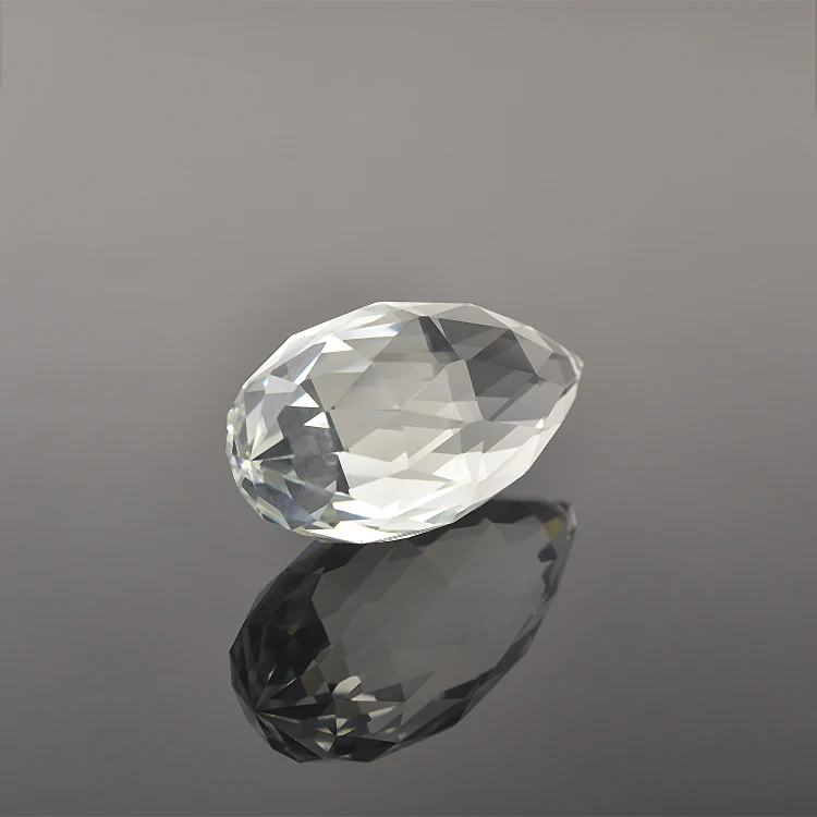 Top Selling 76mm White Glass Chandelier Pendants Exquisite Crystal Chandelier Ball Parts Cheap Durable Crystal Prism Decoration