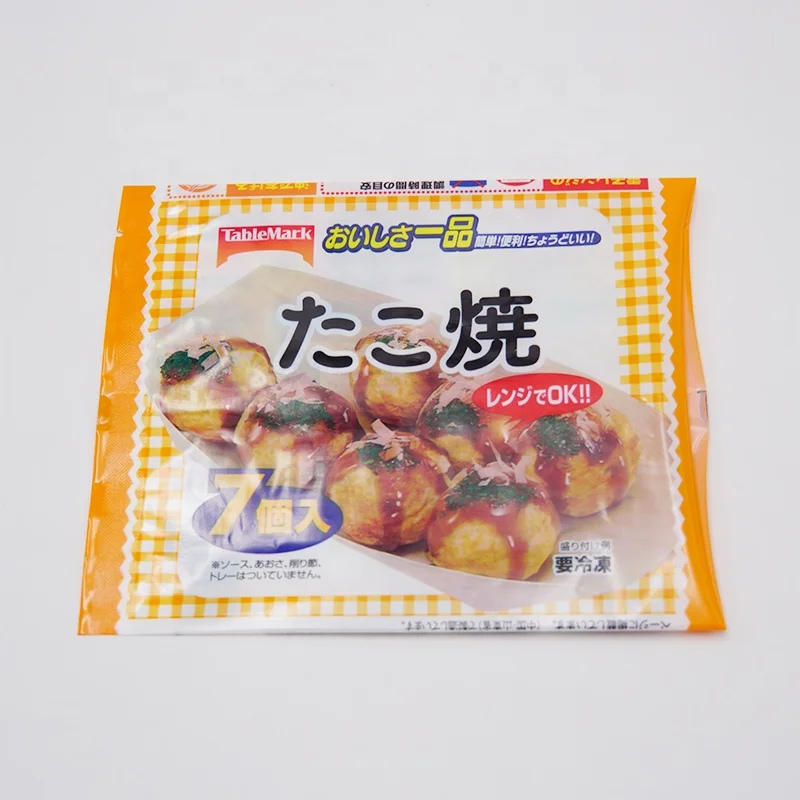 Food grade plastic vacuum food bag takoyaki meat frozen food and seafood packaging bag