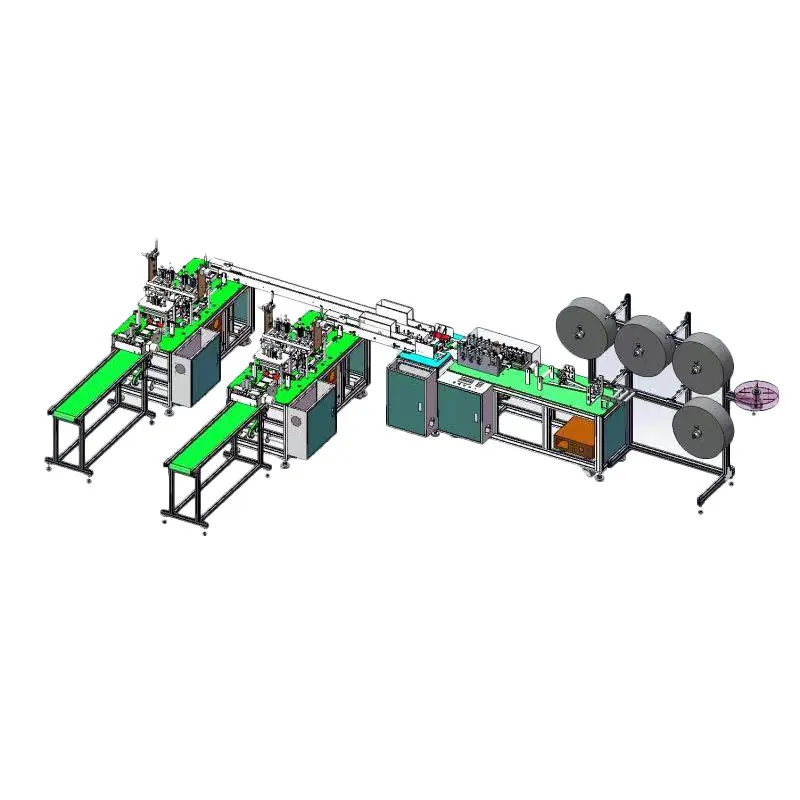 Manufacturers Price Fully Automatic 3 Ply Surgical Face Masks Machinery and mask making machine