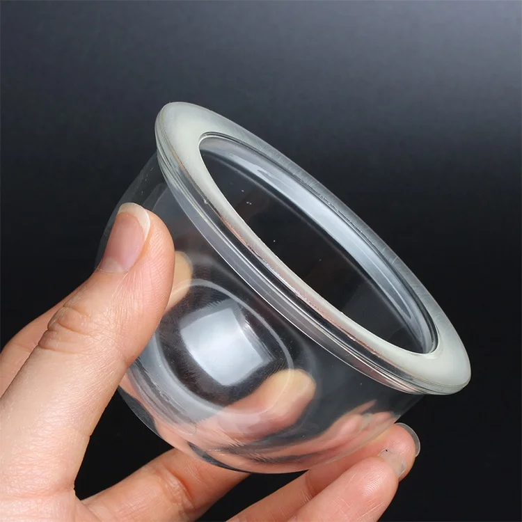 Custom Glass Lamp Cover Pressed Tempered Transparent Explosion-proof Lamp Glass Lampshade