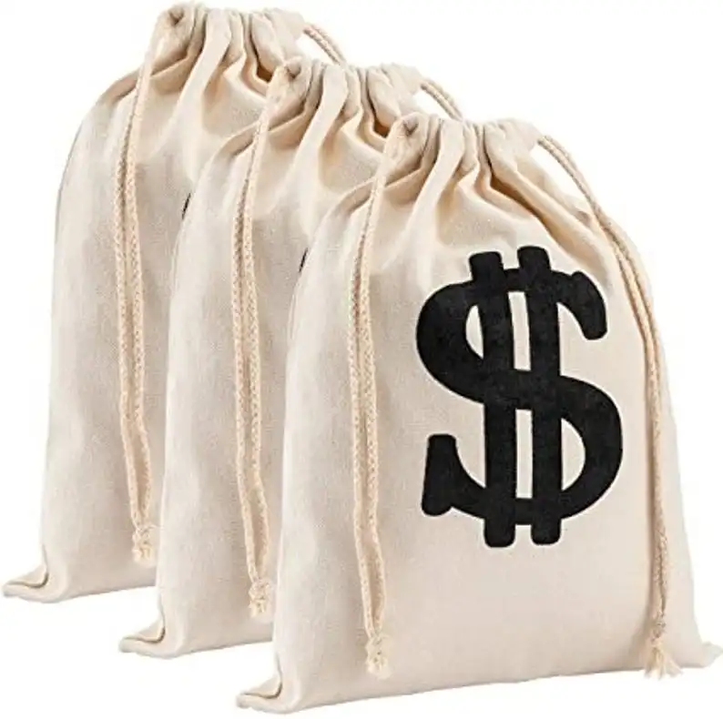 
Eco-friendly Resuable Cotton Drawstring Bag 