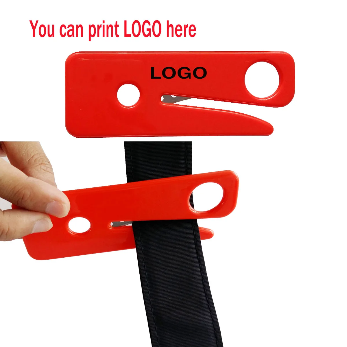 Custom Logo Seatbelt Cutter Emergency Car Safty Tool Plastic Seat Belt Cutter For First Aid Automobile Rescue Survival Equipment