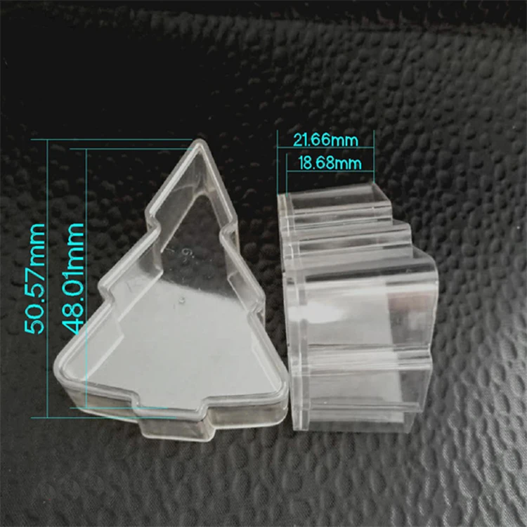 
heart star round tree Clear plastic tealight Candle cup 