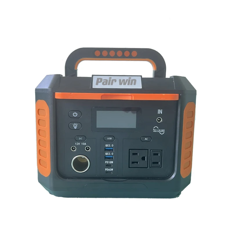 Outdoor camping 110v/220V solar portable power station 500w 1000w 2000w 3000w inverter with lithium battery charger power bank