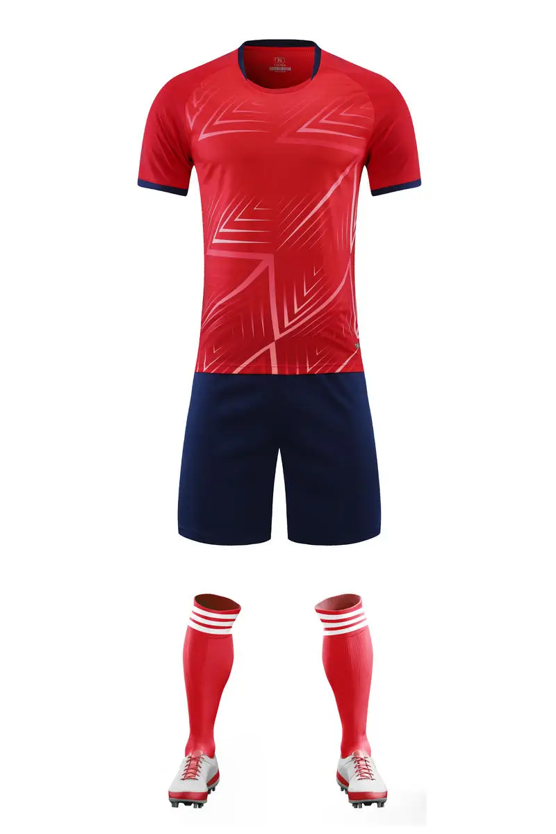 Wholesale Professional football Uniforms Custom Design Soccer Wear Kids Adult Football Shirt Uniforms Wear Soccer Jersey