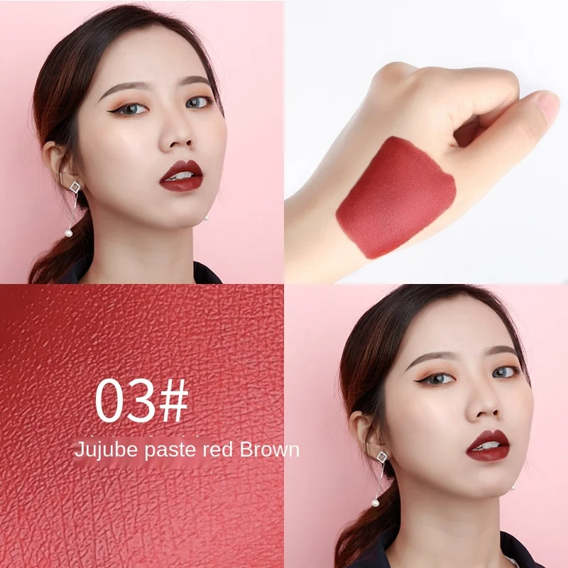 Star shining lipstick velvet moisturizing milk tea color Girl lipstick factory direct supply