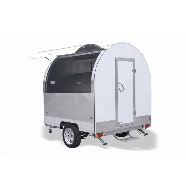 multi purpose trailer box trailer with glass fast food car food cart Chinese kitchen used coffee kiosks food truck trailer