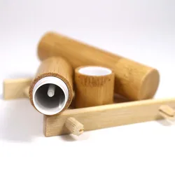 Bamboo Lipstick Tube 5g Eco friendly bamboo and plastic cosmetic packaging container