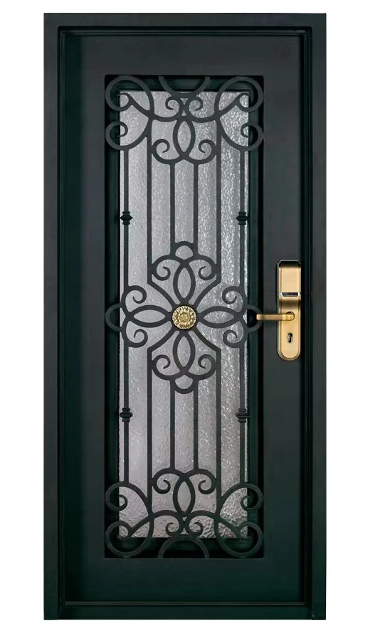 Traditional grille wrought iron doors wrought iron design exterior door front entry doors