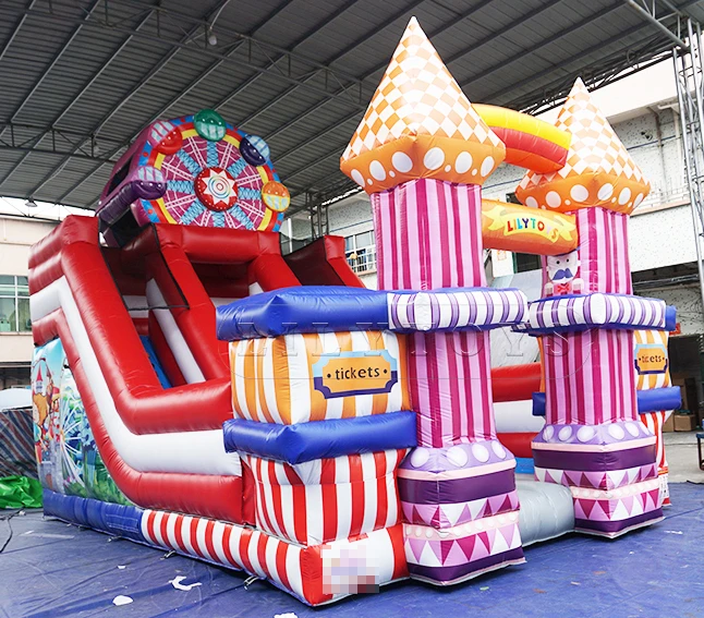 Commercial slide ferris wheel big event party size inflatable jumper with dry used commercial for