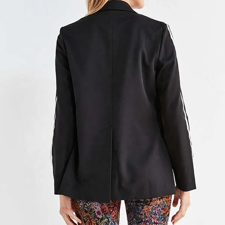 Custom Ladies Coat Long Sleeve Slim Single Breasted Casual Women Blazer