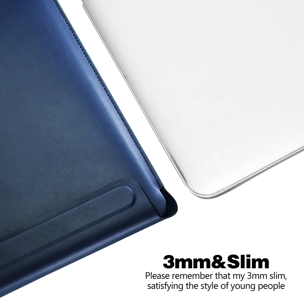 Waterproof Magnetic Stand Bracket PU Leather Laptop Case for Macbook Air 16 Inch Protective Multi-function Flip Laptop Case Bag