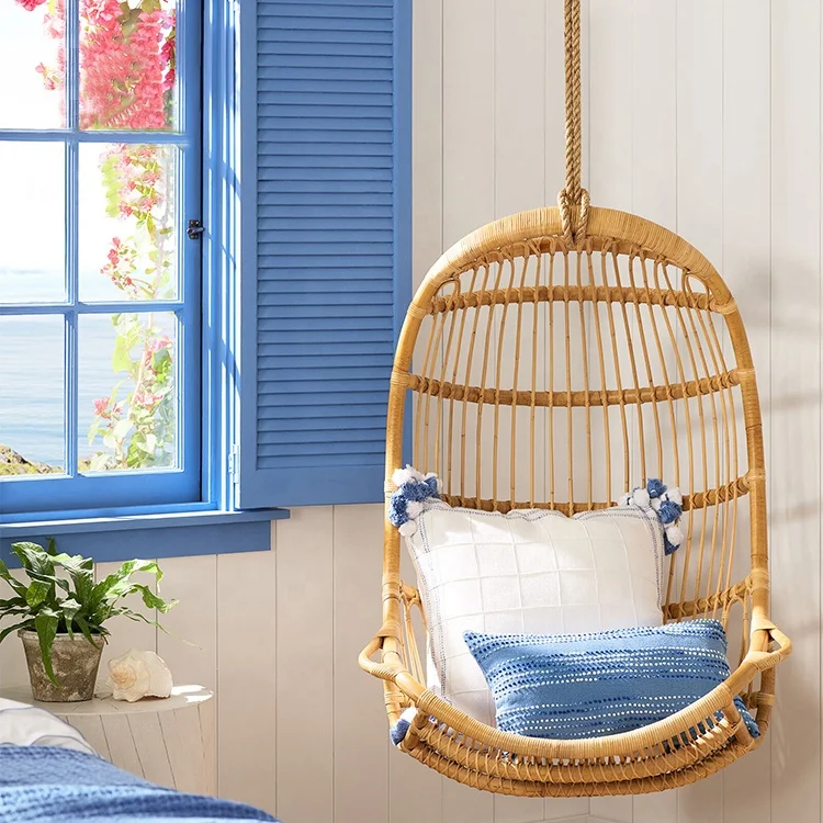 Source manufacturers wholesale rattan swing egg chair swing chair out door modern bedroom furniture set