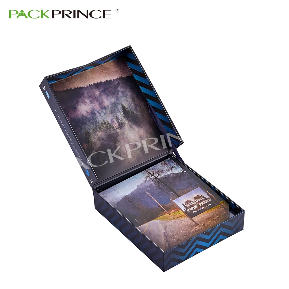 High End Handmade Custom Flip DVD Set Packaging Empty CD Gift Box