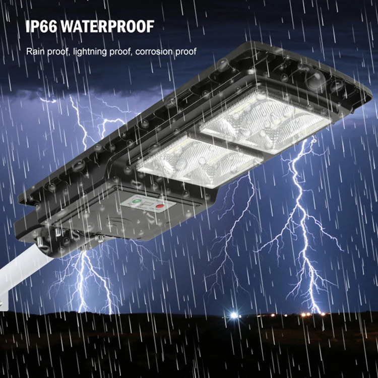 Ip66 Outdoor Waterproof 30w 60w 90w 120w Intelligent All In One Integrated Led Solar Street Lamp