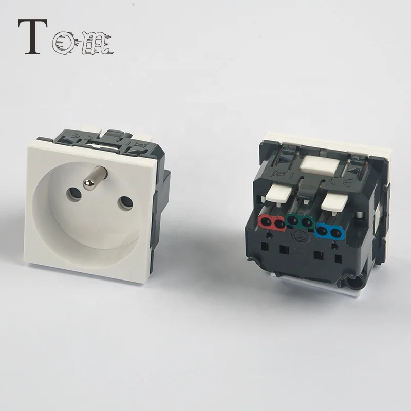 TOM-SW-03 France type power socket France type switch power socket