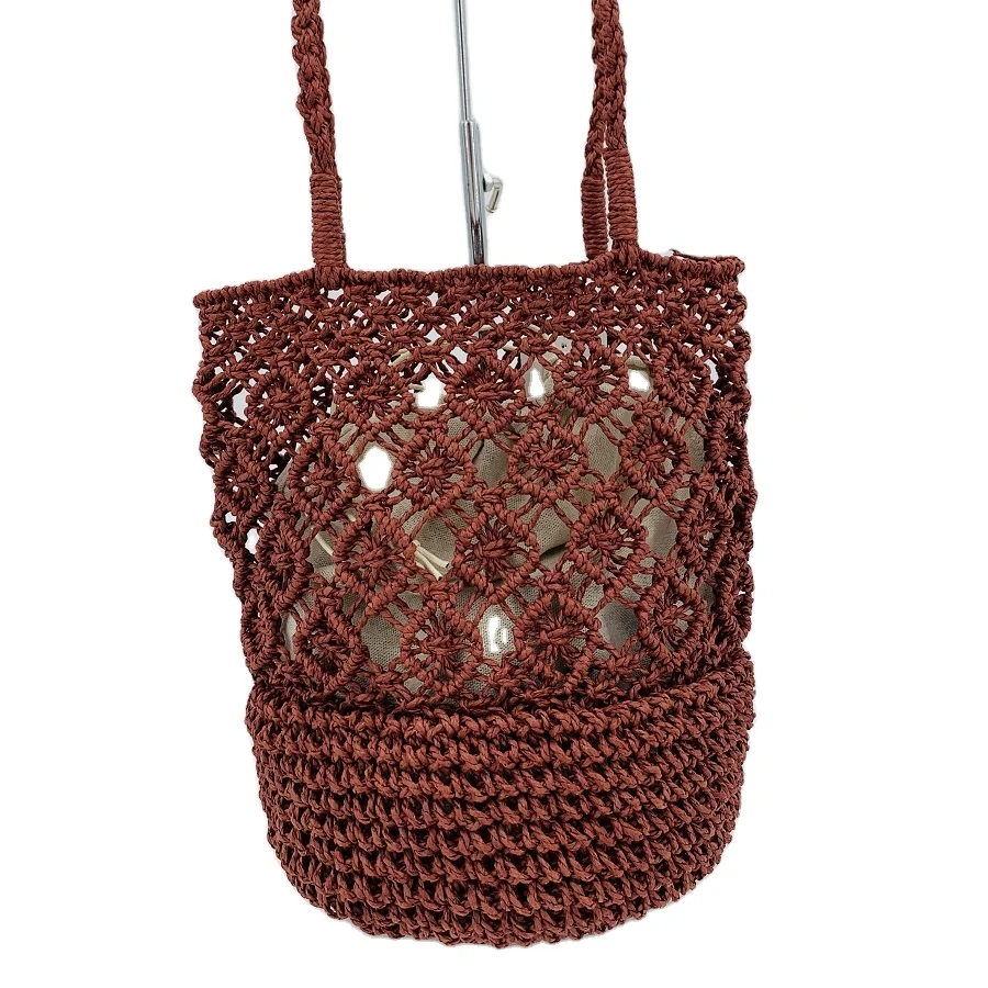 Wholesale Fashion Handmade Ladies Summer Beach Bag Custom Bags paper material series