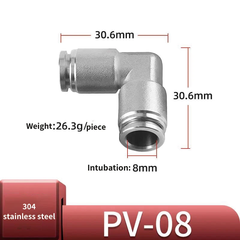 Pneumatic Fitting Manufacturer Quick Wring Joint Pneumatic Compression Copper Locking High Speed Pneumatic Fittings Elbow