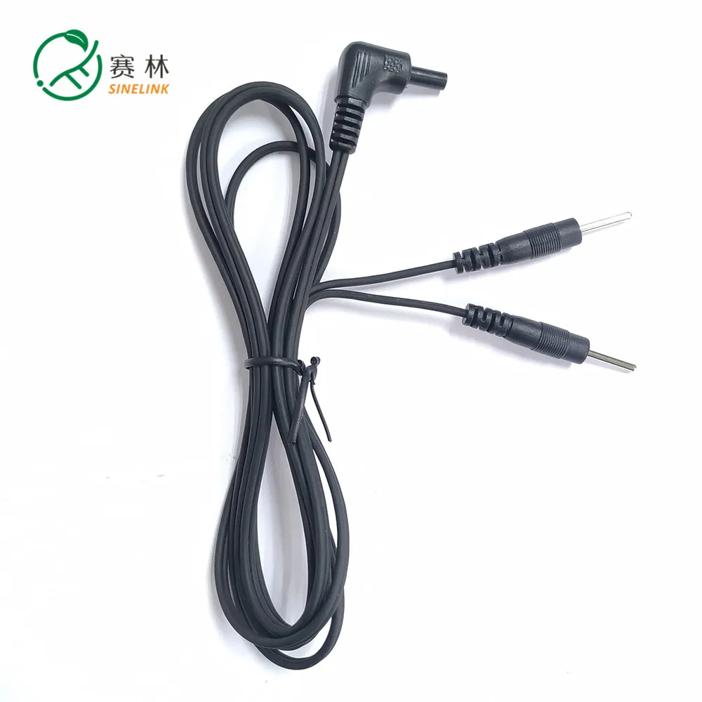 2.35mm Plug Lead Wire Electrode plug to Ear Clip Stimulator lead Cable