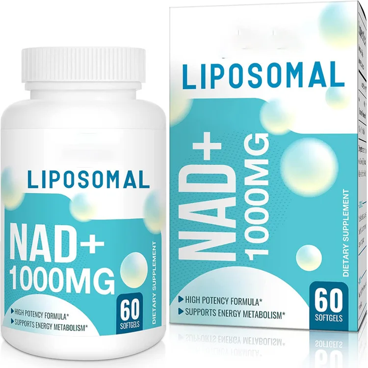 Liposomal NAD+ Capsule Brain Function  Health Care DNA Repair Anti-aging Herbal Supplements Max Absorption Softgels