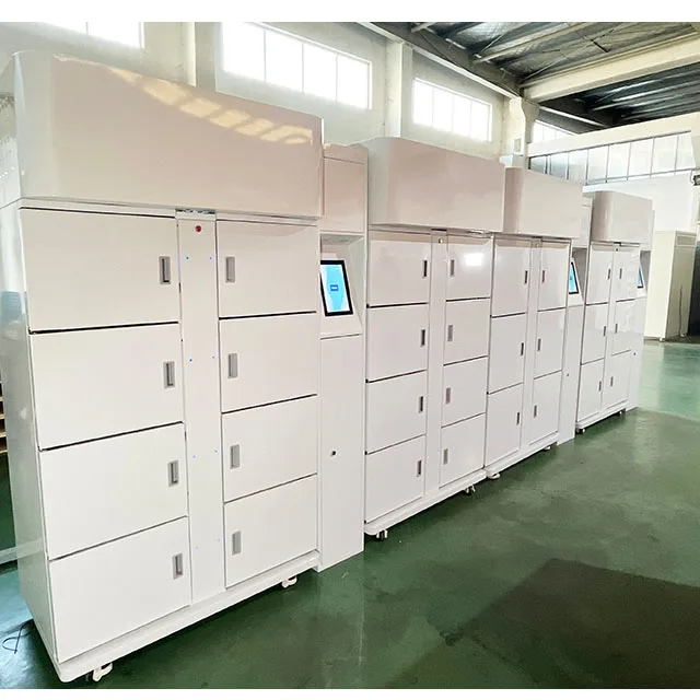 Intelligent RFID Steel Refrigerated Storage Locker Cabinet Weatherproof and Android Wifi Connected for Mall and Gym Use