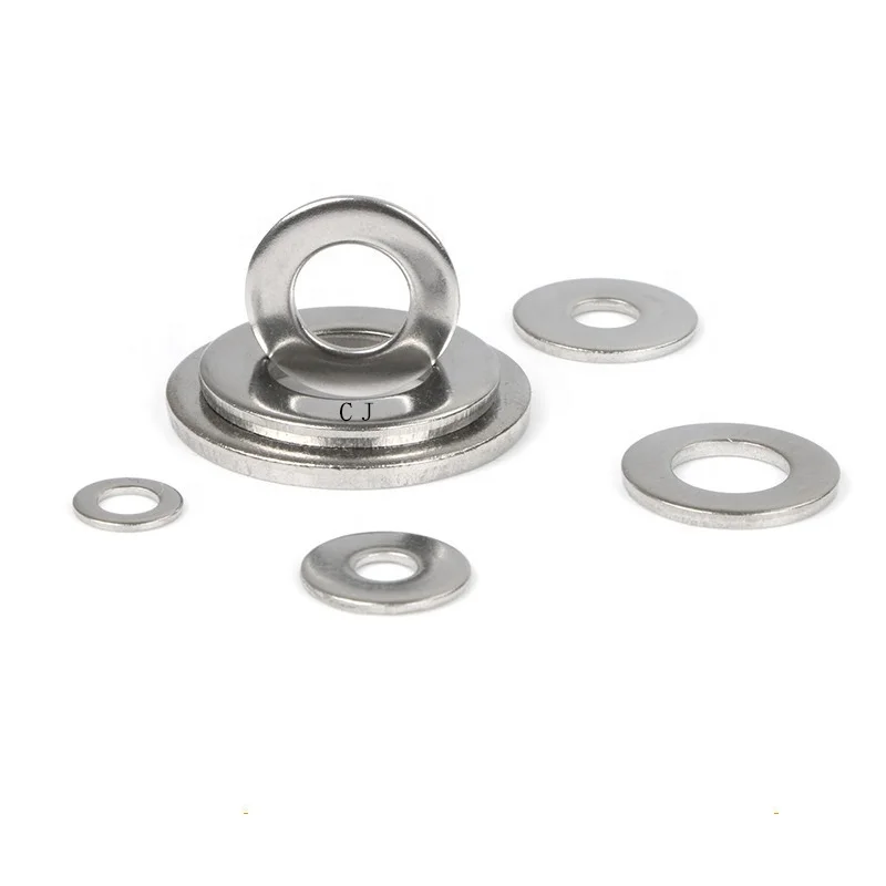 Din Standard M12 M14 Geomet 500B Custom Metal FKM SBR NR round plain thin Flat Washers Metric Plain