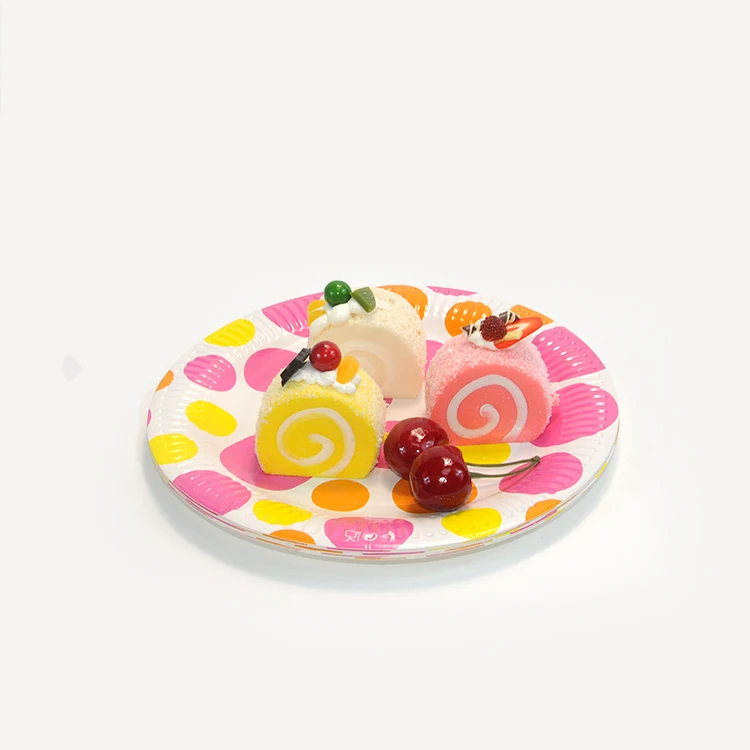 Custom Food Grade Carton Printing Dinner Party Paper Plate