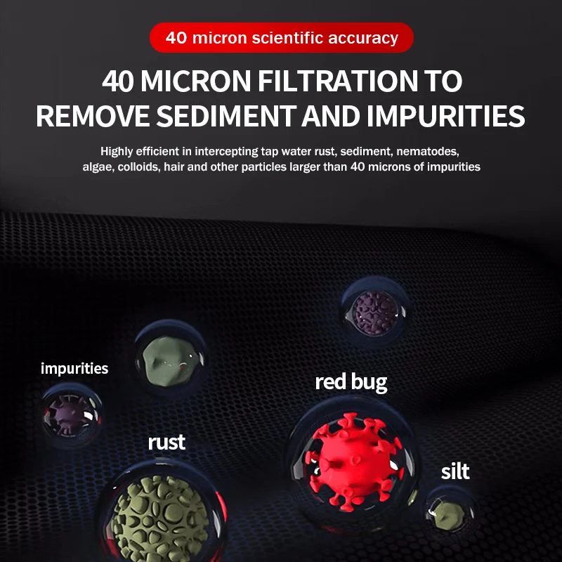 Whole House Water Filter 304 Stainless Steel Shell Manual Water Pre-purification filters with inlet and outlet for Domestic