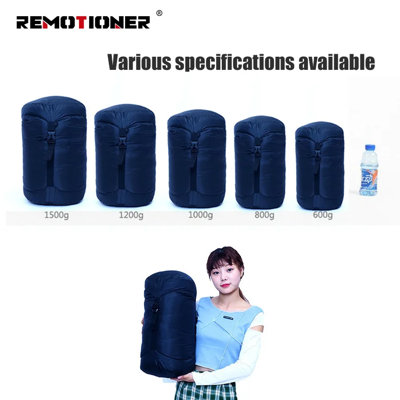 400T Nylon 400g-3kg Duck Down 4 Season Lightweight Sleeping Bags Camping Hiking Backpacking Mummy Sleeping Bag for Adults