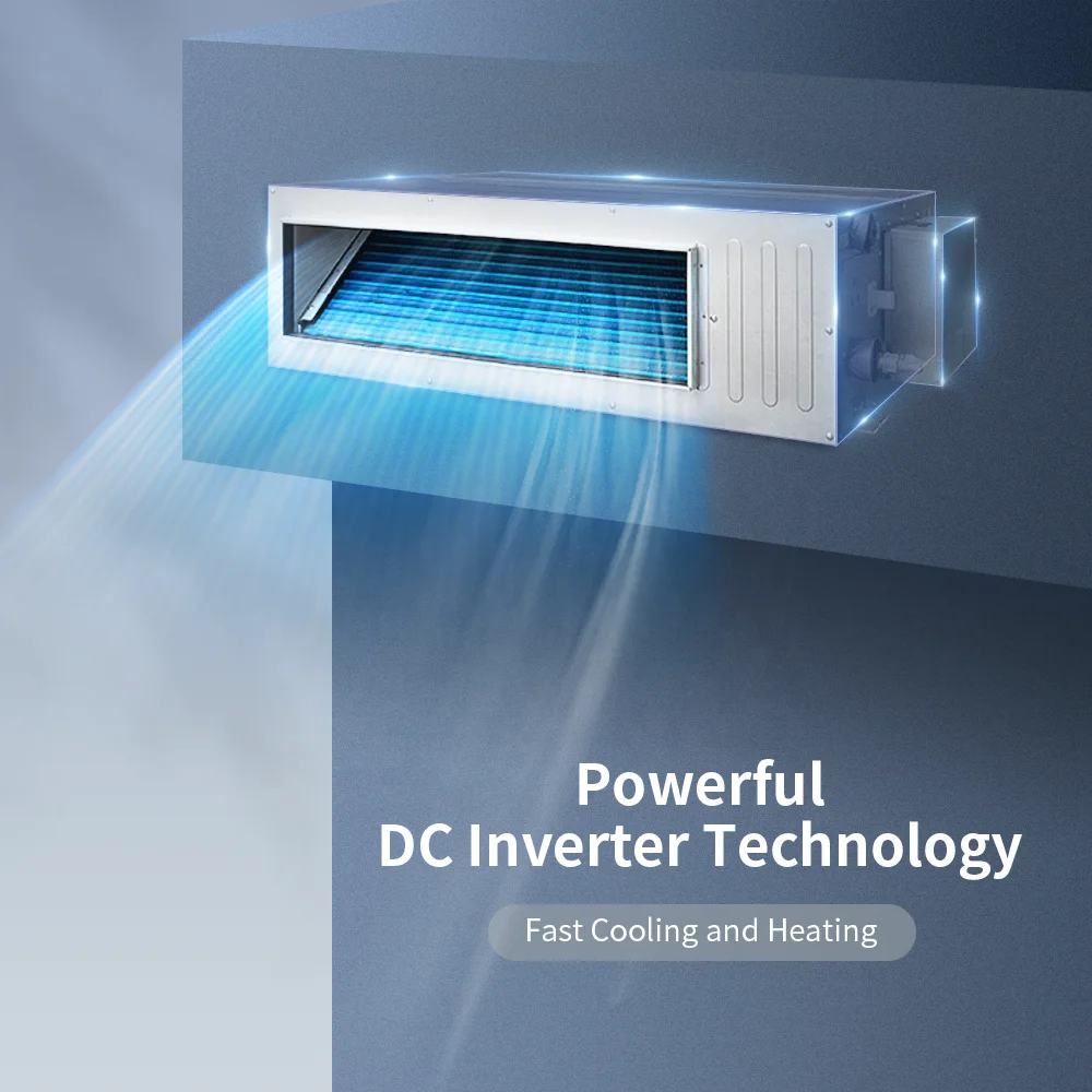 Gree 18000Btu 36000Btu 48000Btu 60000Btu Concealed Ducted Air Conditioning Fan Coil Indoor Unit Ceiling Mount Air Conditioner