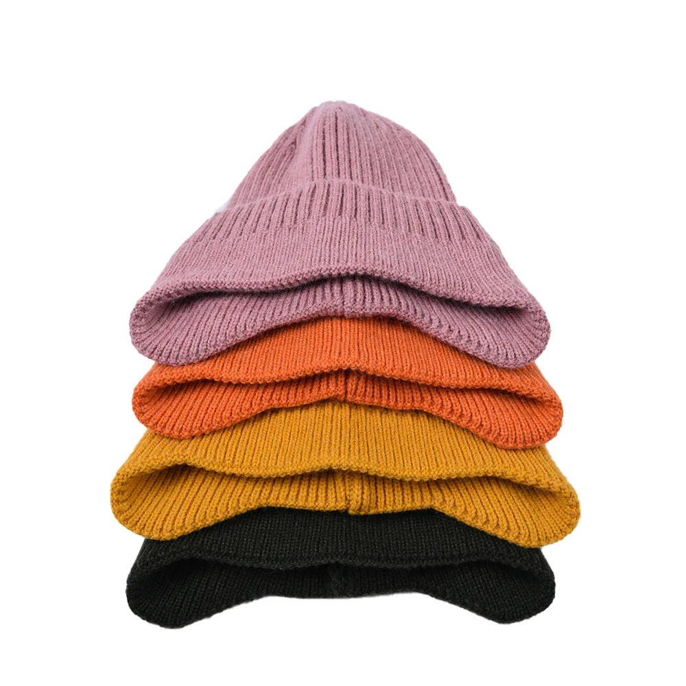 Outdoor Knit Hat Winter Earflap Beanie Warm Winter Hats Cover Ears Skull Watch Cap Beanie Caps for Women Men