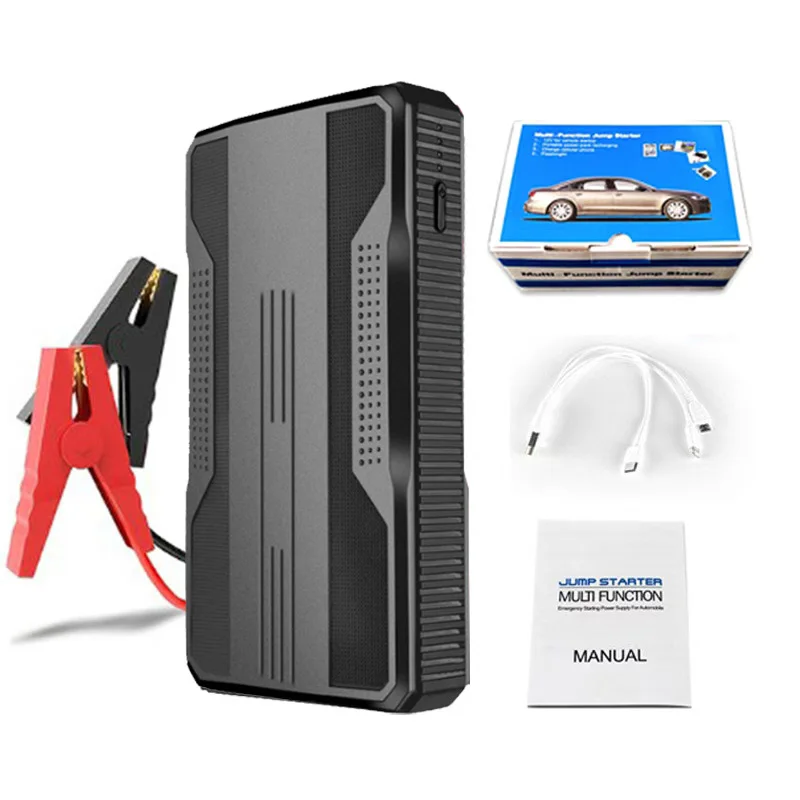 in Stock Mini Portable Car Jump Starter 12V Peak Power Bank Automotive Battery Charger Emergency Booster Tools