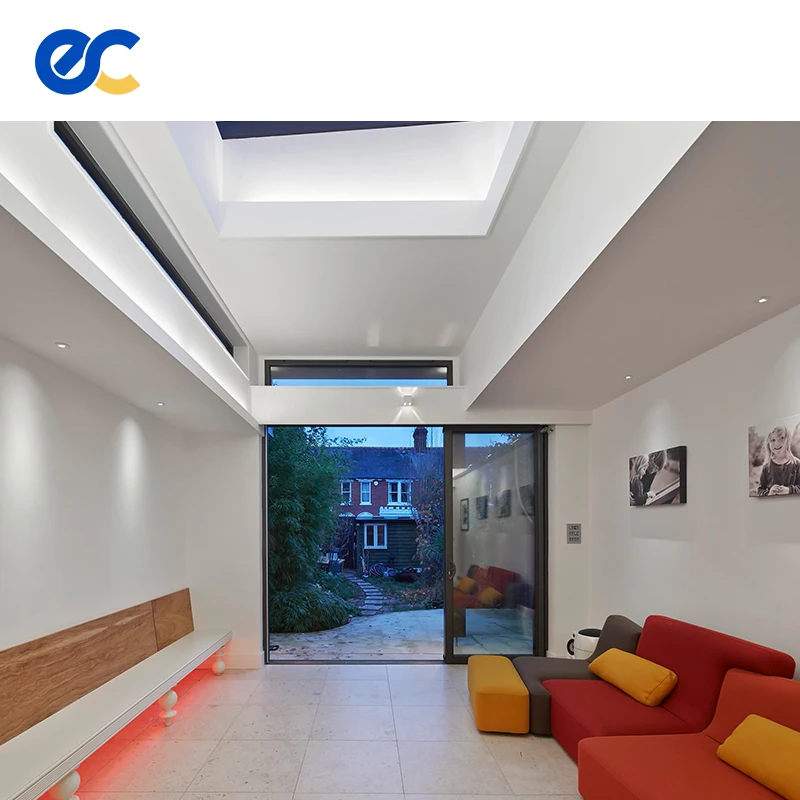 Aluminium Slide Door Soundproof Storefront Automatic Sliding Glass Door