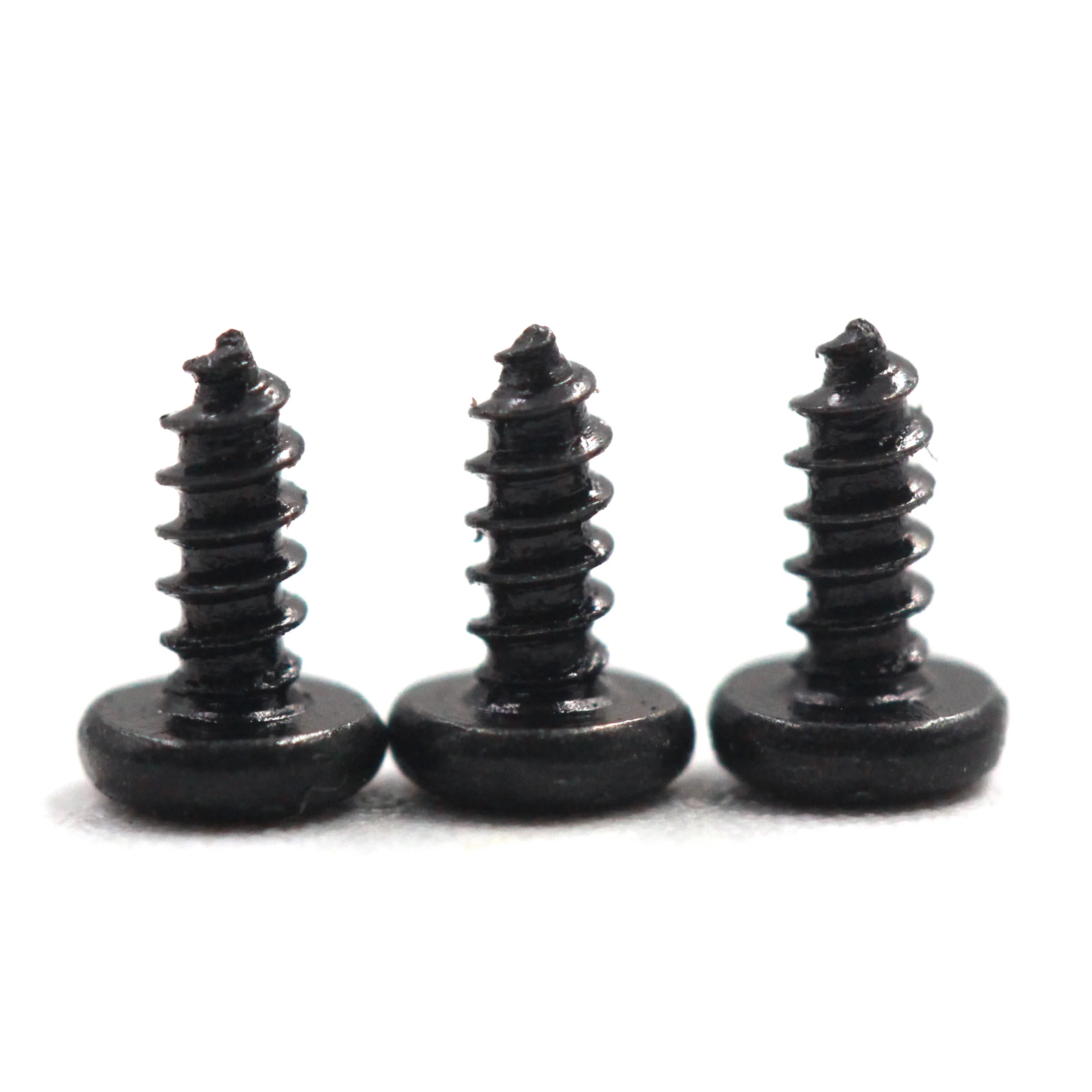 M1.4*3.5mm Carbon Steel black galvanized hard phillips round head self tapping micro screw pan head small screw