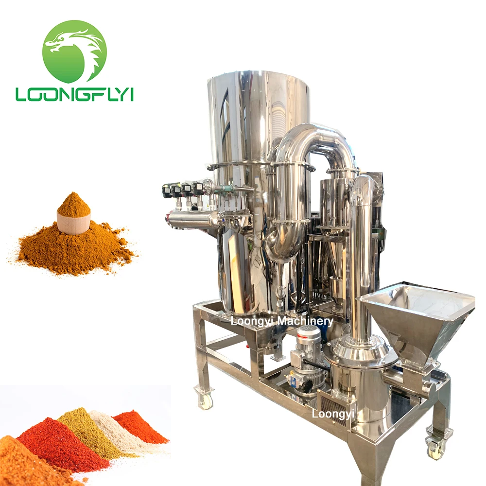 Loongyi industrial salt cocoa bean grinder wet grain loose leaf cereals mill machine