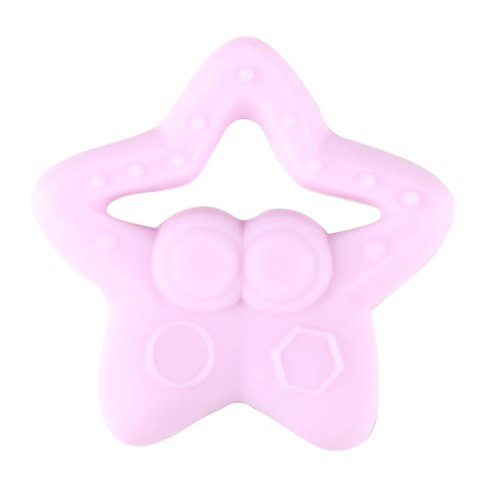 
BPA Free Wholesale New Style Customized Silicone Organic Baby Starfish Animal Teethers Toys OEM Service 