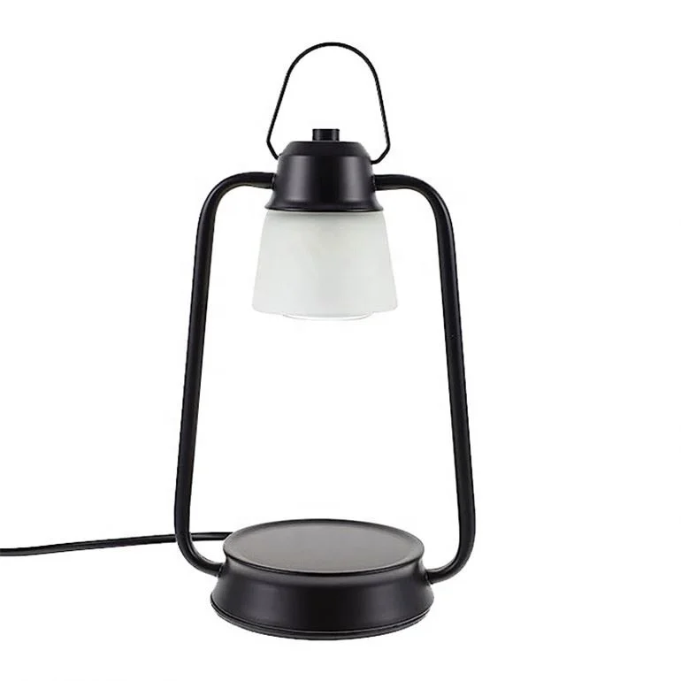 Scented Candle Warmer Lamp Electric Metal Base Black Candle Warmer Lamp With Timer Adjustable