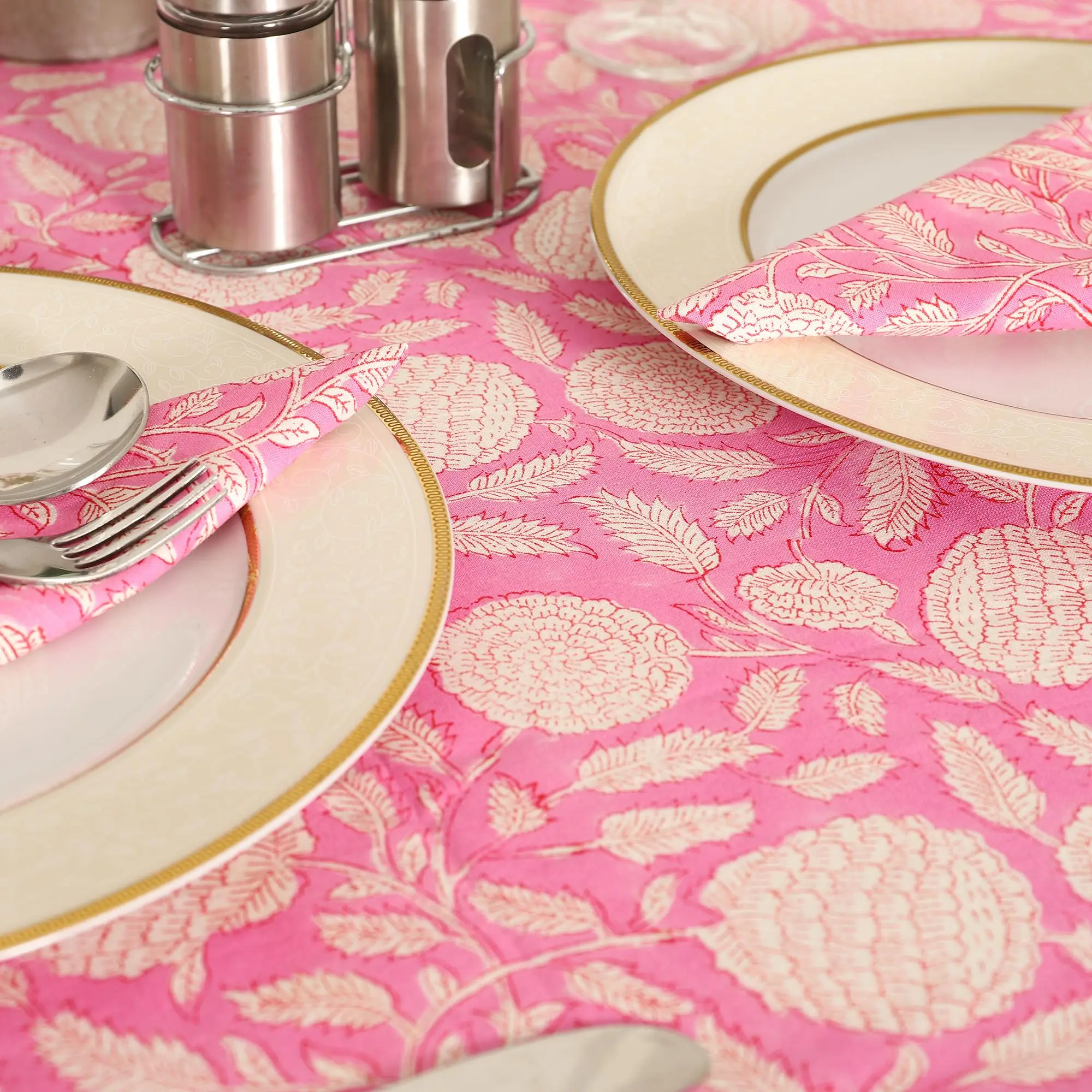 Elegant Plain Cotton Table Clothes Cheap Rectangle Table Clothes Elegant Block Printed Cloth Table