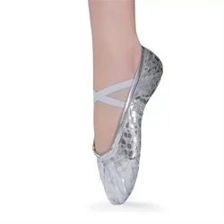 Hot Selling Dancing  Girls Women Soft Sole Ballet Slippers Dance Shoes