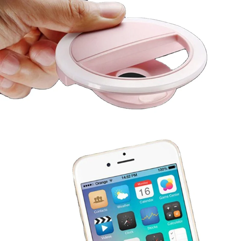Wholesale Mobile Phone Selfie Led Flash Ring Light With Make Up Mirror