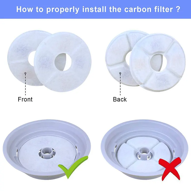 Factory OEM 2.4L Auto Shut Off Pet Drinking Cat Water Fountain With LED Light